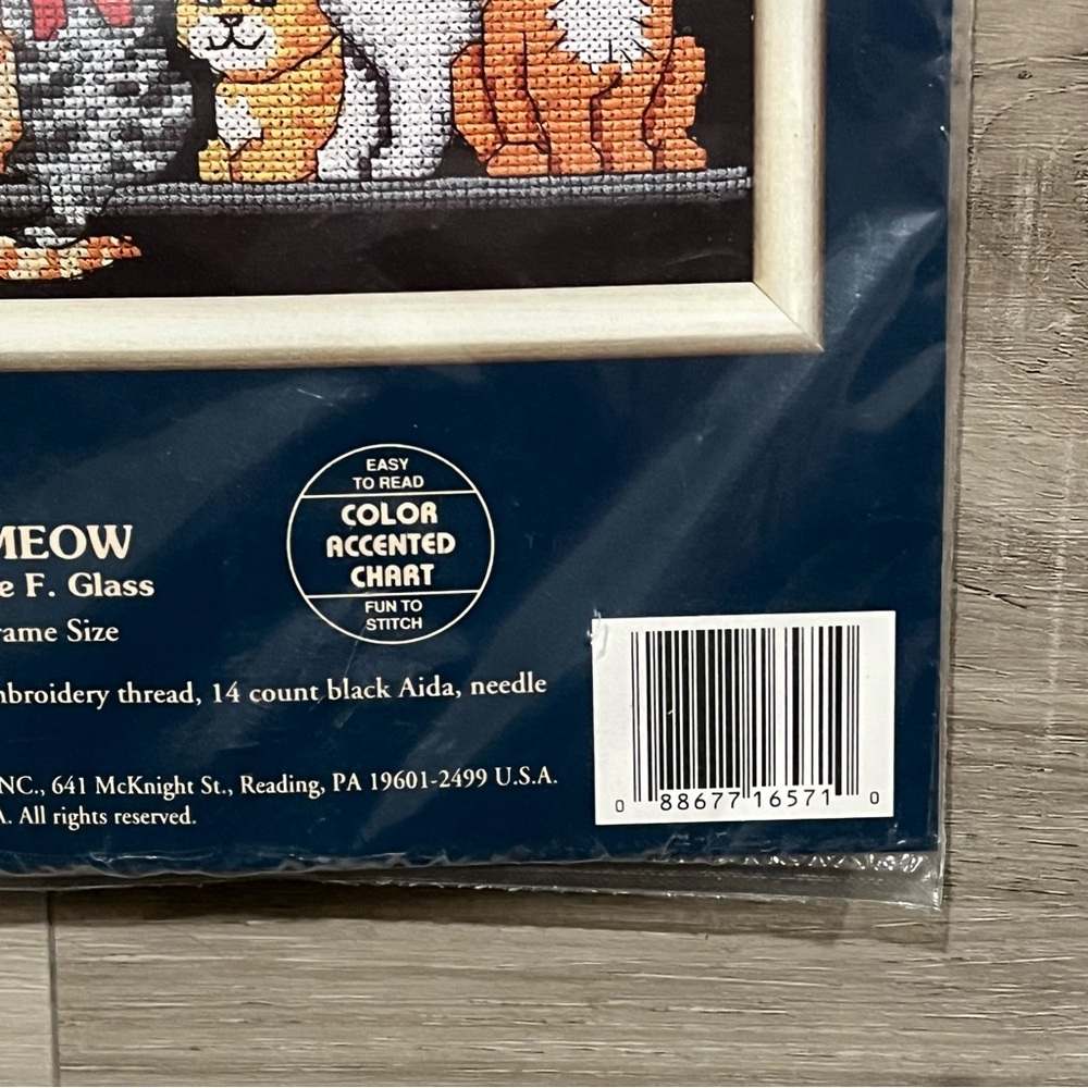 NWT Dimensions (Sunset/Jiffy) Midnight Meow Cats Counted Cross Stitch Kit - Picture 8 of 10